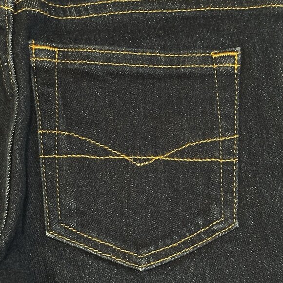 Girls Bootcut Jeans Sz 10 Dark Wash Rhinestone Pockets Denim Y2K Z Cavaricci - Picture 12 of 12